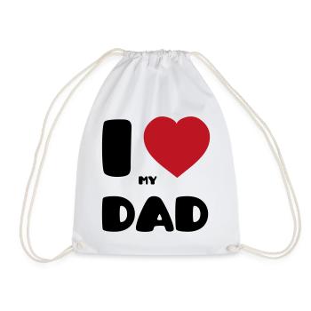 J’aime mon papa - Sac de sport léger - blanc - Devant