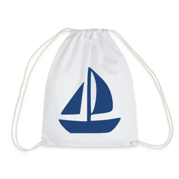 Sailboat Sailing Ship Sailing Gift - Drawstring Bag - white - Front
