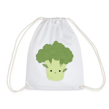 Ben Broccoli – Sweet Kawaii Vegetable Design - Sac de sport léger - blanc - Devant
