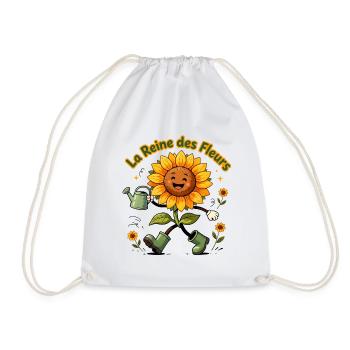 La Reine des Fleurs Jardin Joyeux - Sac de sport léger - blanc - Devant