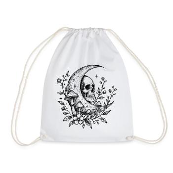 Memento Lunae - Drawstring Bag - white - Front