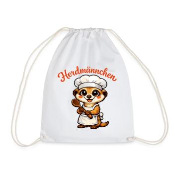 Herdmännchen - Turnbeutel - Weiß - Vorne