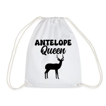 Antelope Safari Wildlife - Drawstring Bag - white - Front