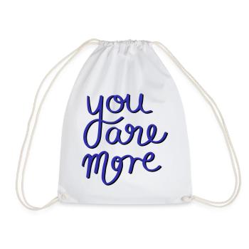 You are more - Drawstring Bag - white - Front