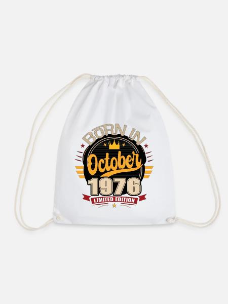 Geboren im Oktober 1976 – Klassisches Vintage-T-Shirt - Turnbeutel - Weiß