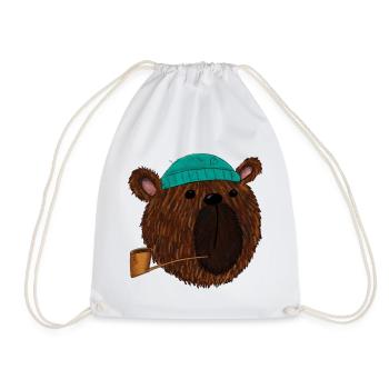 Kapitän Bär der alte Seebär - Turnbeutel - Weiß - Vorne