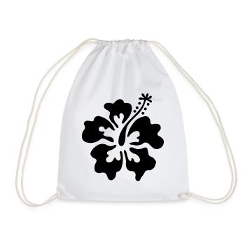 Hawaii flowers - Drawstring Bag - white - Front