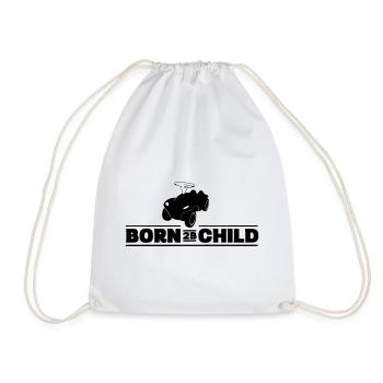 Born 2B Child - Bobbycar - Turnbeutel - Weiß - Vorne