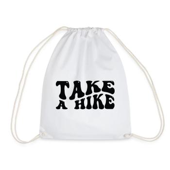 Take A Hike - Turnbeutel - Weiß - Vorne