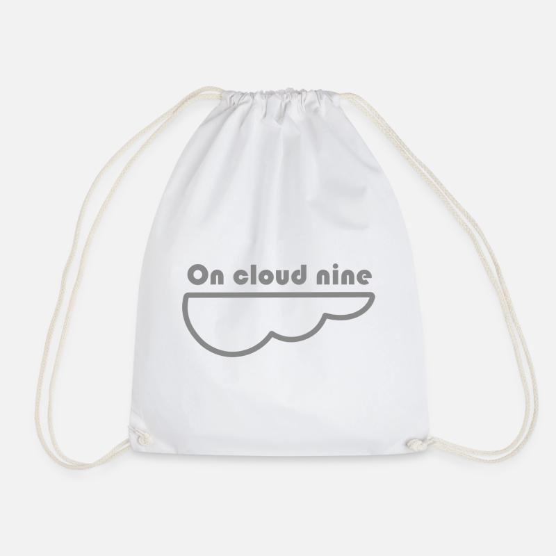Wohlfühlen - Auf Wolke sieben - Turnbeutel - Weiß