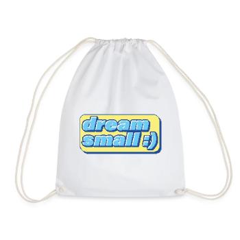 Retro Pixel Dream – Ironic motivation - Drawstring Bag - white - Front