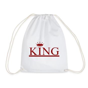 KING - Turnbeutel - Weiß - Vorne