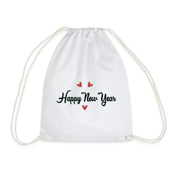 ALLES GUTE ZUM NEUEN JAHR. SILVESTER. NEUJAHR - Turnbeutel - Weiß - Vorne