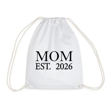 Mom est 2026 - Turnbeutel - Weiß - Vorne