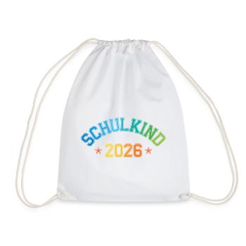 Justaucorps scolaire scolaire 2026 Inscription au collège - Sac de sport léger - blanc - Devant