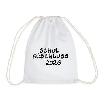 Graduation 2026 - Drawstring Bag - white - Front