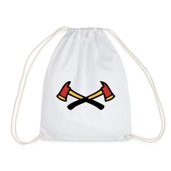 Logo des pompiers croisés - Sac de sport léger - blanc - Devant