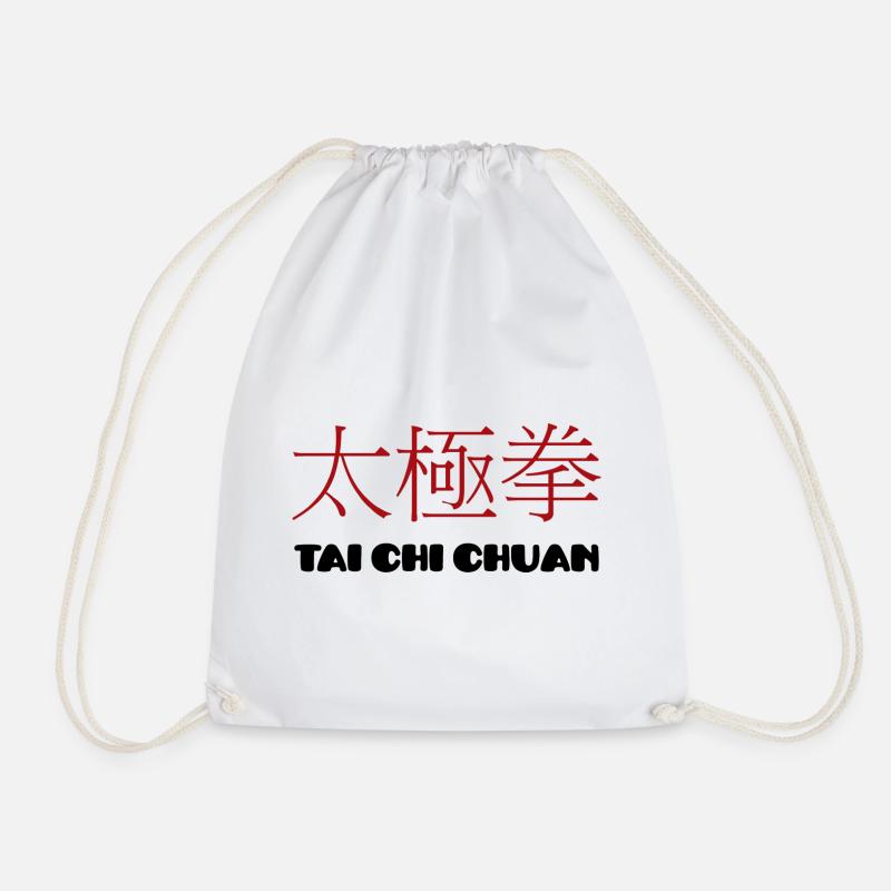 Tai Chi Chuan - Drawstring Bag - white