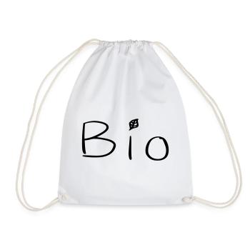 Organic - Drawstring Bag - white - Front