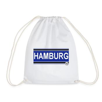 Hamburg , Tradition , Hamburg Fussball Fan (25) - Turnbeutel - Weiß - Vorne