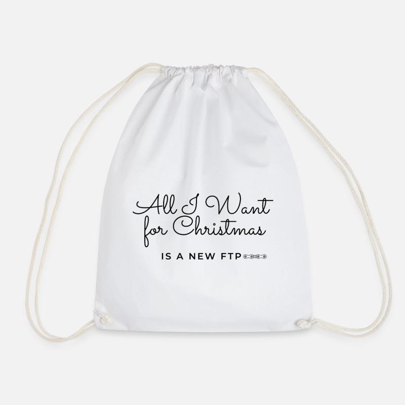 All I Want for Christmas is a New FTP - Drawstring Bag - white