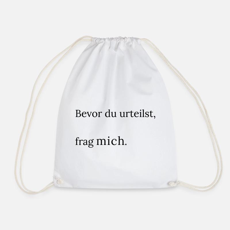 Frag_mich - Turnbeutel - Weiß