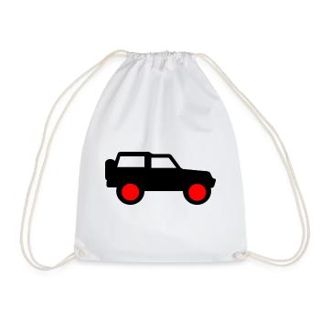 Voiture - Sac de sport léger - blanc - Devant