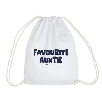 Lieblingsgeschenk der Tante - Turnbeutel - Weiß - Vorne