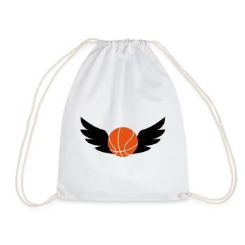 Basketball - Basket Ball - Game - Sport - Player - Drawstring Bag - white - Front