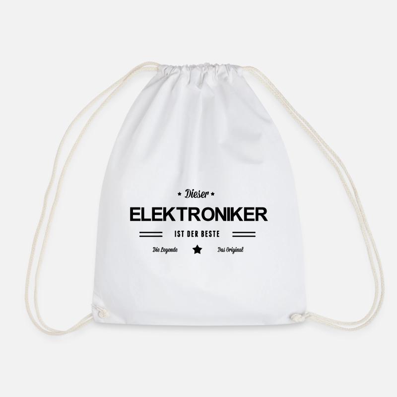 Bester Elektroniker - Turnbeutel - Weiß