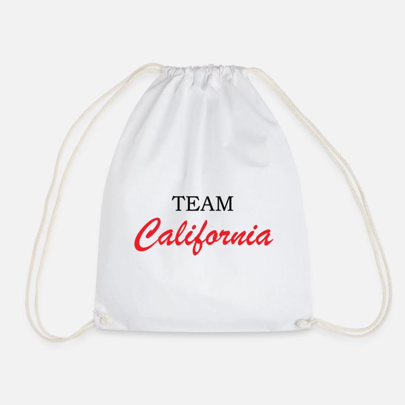 California Script Rot - Turnbeutel - Weiß
