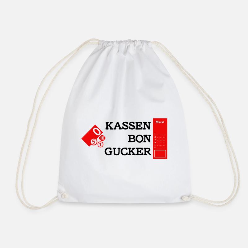 Kassenbongucker - Turnbeutel - Weiß