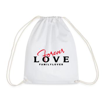 Love You Forever Family lover - Turnbeutel - Weiß - Vorne