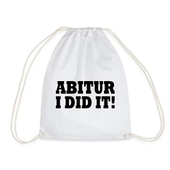 Abitur - Turnbeutel - Weiß - Vorne