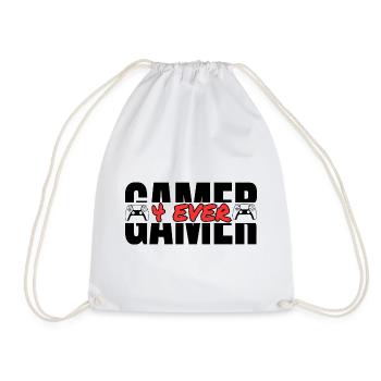 Gamer 4 Ever – Videospiel Leidenschaft T-Shirt - Turnbeutel - Weiß - Vorne