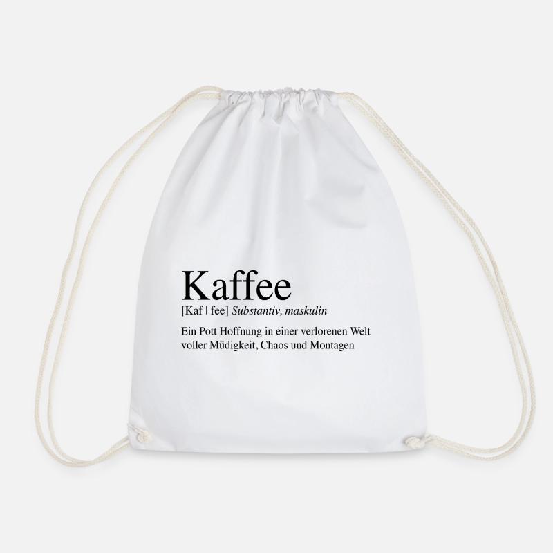 Coffee - A pot of hope ... - Drawstring Bag - white