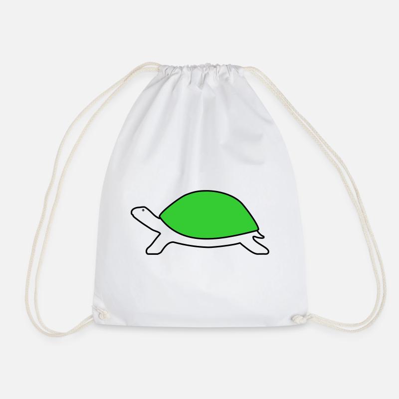 Schildkröte - Turnbeutel - Weiß