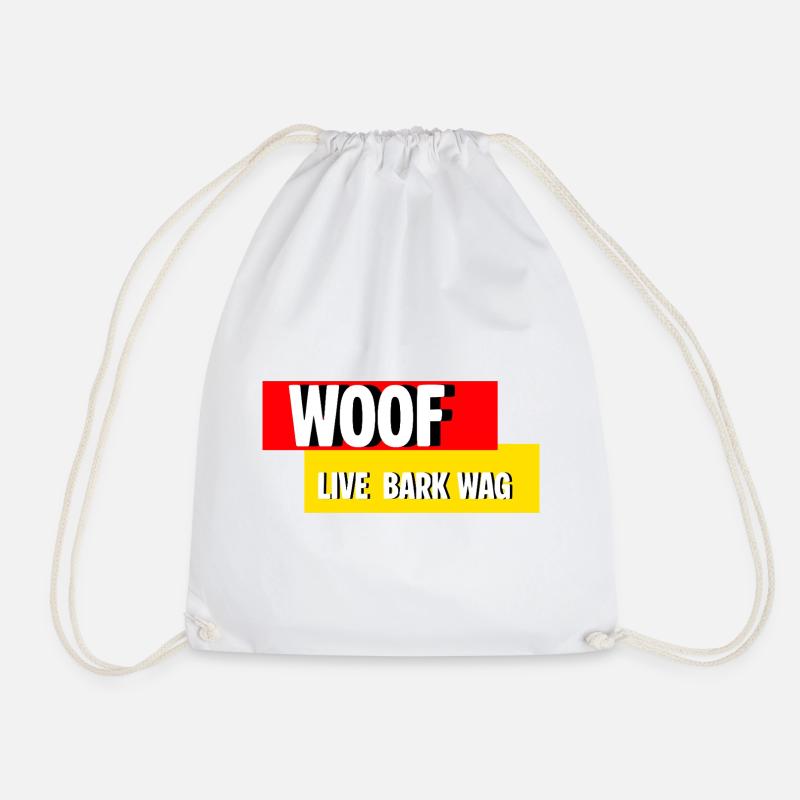 Wuff - Turnbeutel - Weiß