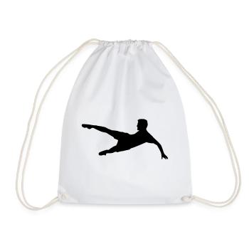 Football de Fußball - Sac de sport léger - blanc - Devant