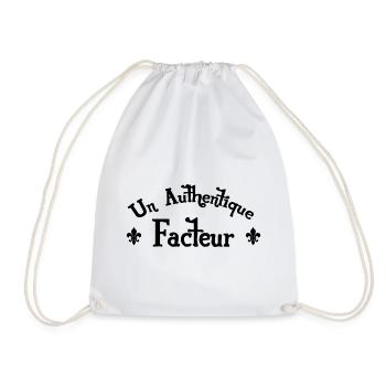 Un authentique facteur lettrage vintage - Sac de sport léger - blanc - Devant