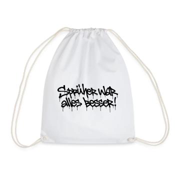 Le pulvérisateur était complètement amélioré ! – Conception de balises de graffiti - Sac de sport léger - blanc - Devant