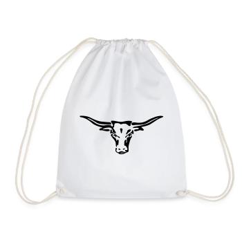 texas longhorn exit-shirt - Turnbeutel - Weiß - Vorne