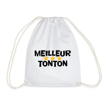 Best Uncle - Drawstring Bag - white - Front