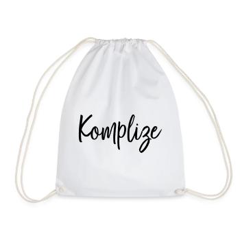 Komplize Freund Partner Geschenk - Turnbeutel - Weiß - Vorne