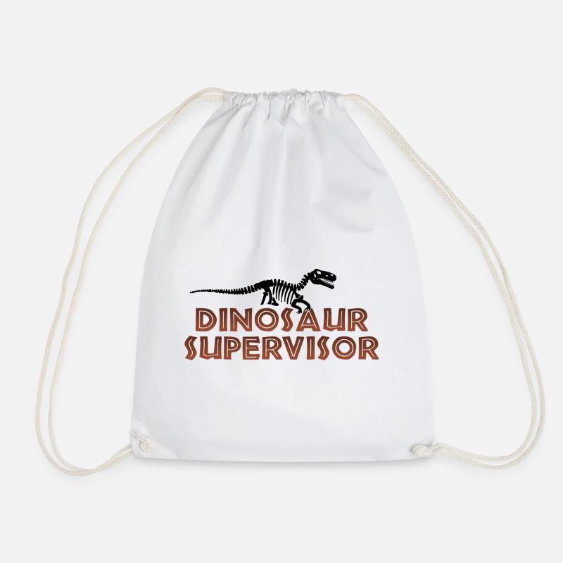 Dinosaur Supervisor - Turnbeutel - Weiß