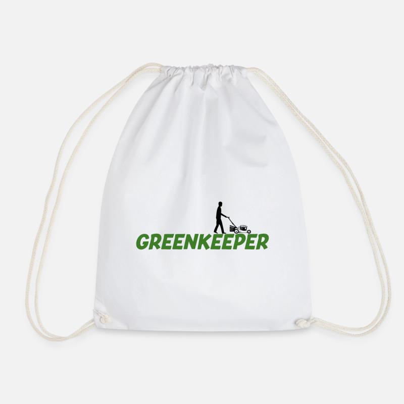 Greenkeeper Rasenmäher Gärtner Garten Geschenkidee - Turnbeutel - Weiß