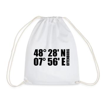 Offenburg coordinates - Drawstring Bag - white - Front