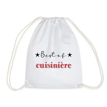 CUISINIERE. MAMAN. FÊTE DES MÈRES. BONNE FÊTE - Sac de sport léger - blanc - Devant