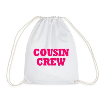 cousin crew - Turnbeutel - Weiß - Vorne