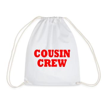 cousin crew - Turnbeutel - Weiß - Vorne